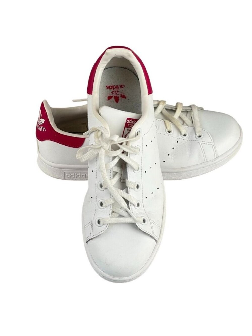 Adidas Stan Smith Ortholite Unisex White/Red Sneakers Size US 7M 8.5W - Picture 13 of 13